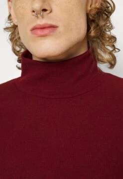 TURTLE NECK JUMPER - Strickpullover - Maroon -Herrenbekleidung 7b2e58e3705b4f7cbbec38d050885bfb