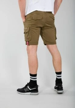 Alpha Industries CREW - Shorts - Khaki -Herrenbekleidung 7d79a21fdfc24900929948037c708e60