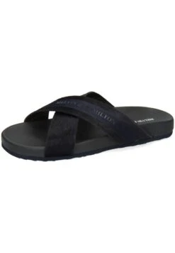 MELVIN & HAMILTON ROBERT 34 HAIRON STITCHED - Pantolette Flach - Blau -Herrenbekleidung 7db332bc13364d7b998a5f30e65c0ed8