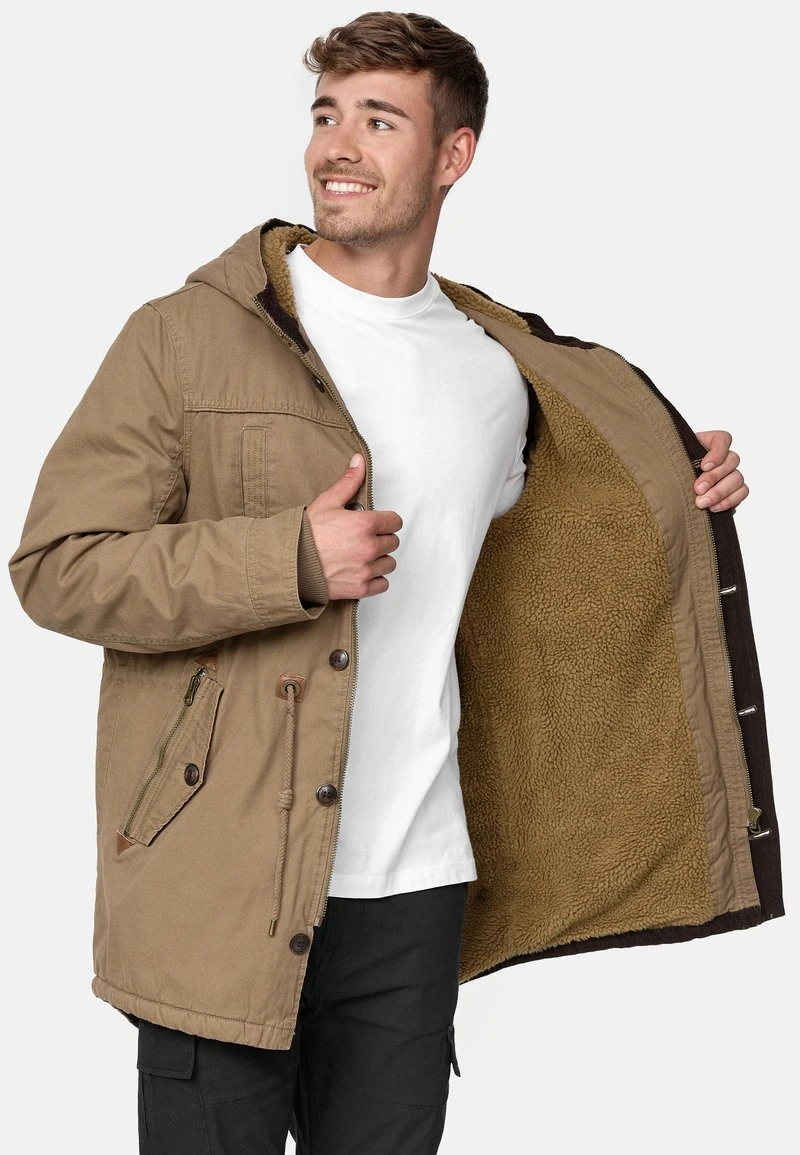 Indicode Jeans Wintermantel - Brown 5 Indicode Jeans Wintermantel - Brown – Bild 3