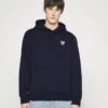 Wood Wood IAN HOODIE - Kapuzenpullover - Navy -Herrenbekleidung 86f9fb81dcea41adafb591535d194ac3