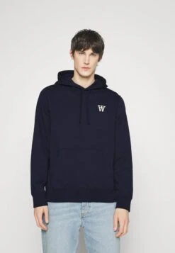 Wood Wood IAN HOODIE - Kapuzenpullover - Navy