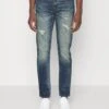7 For All Mankind SLIMMY TAPERED - Jeans Tapered Fit - Dark Blue