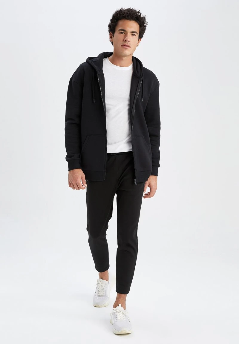 DeFacto BOXY FIT - Sweatjacke - Black 4 DeFacto BOXY FIT - Sweatjacke - Black – Bild 2