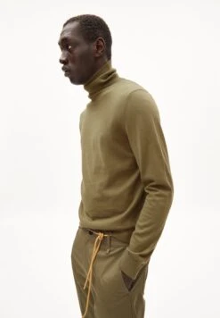 Armedangels GLAAN SOLID - Strickpullover - Oliva -Herrenbekleidung 8c15037c30de449d979152cdda1cf5fe