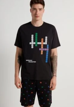 SET - Nachtwäsche Set - Black Cola Print -Herrenbekleidung 8d6a45d9c61e4846a098e40cdac91602