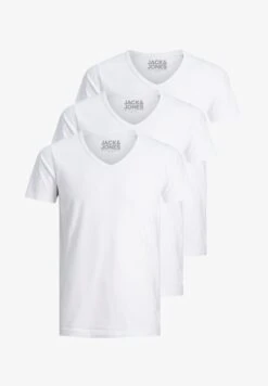 Jack & Jones T-Shirt Basic - White/white/white -Herrenbekleidung 90ddcc7e69294b53af172ae098ecbce1