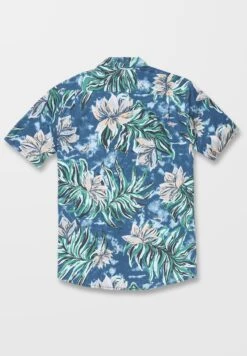 Volcom MARBLE FLORAL SS - Hemd - Aged Indigo -Herrenbekleidung 9386316a647c49748095be0f48794f64