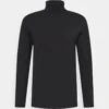 Lindbergh ROLL NECK TEE - Langarmshirt - Black