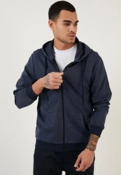 REGULAR FIT - Sweatjacke - Indigo
