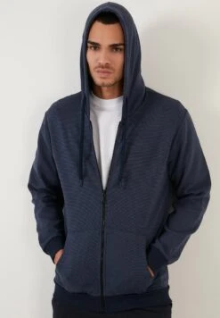 REGULAR FIT - Sweatjacke - Indigo -Herrenbekleidung 9aa4605f99164155af09d6ebb95090b8
