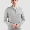 LENNOX HALF ZIP - Strickpullover - Grey 2 LENNOX HALF ZIP - Strickpullover - Grey -Herrenbekleidung 9bbd094293e64f5d8037e24d8b1ddcae