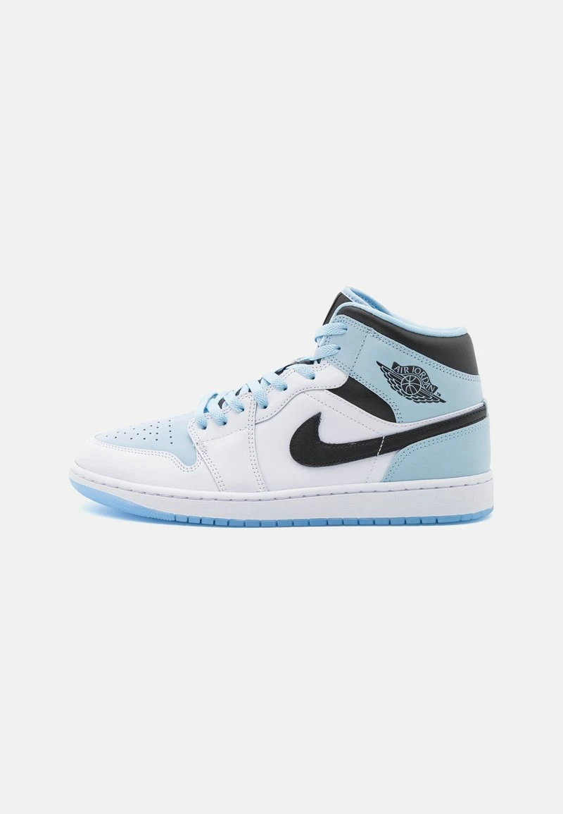 AIR JORDAN 1 MID SE - Sneaker High - White/ice Blue/black 3 AIR JORDAN 1 MID SE - Sneaker High - White/ice Blue/black