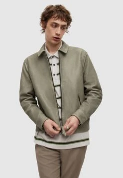 AllSaints TONI - Lederjacke - Green