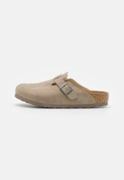 Birkenstock BOSTON REGULAR FIT - Hausschuh - Desert Dust Gray Taupe