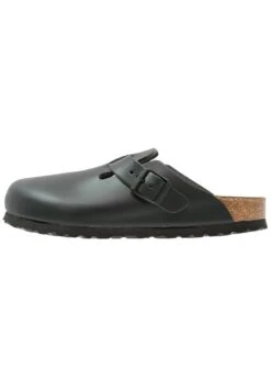 Birkenstock BOSTON NARROW FIT - Hausschuh - Schwarz -Herrenbekleidung a82ea8a9c12d4b55a6a29a872f6f4235