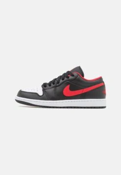 AIR JORDAN 1 - Sneaker Low - Black/fire Red/white