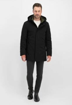 MILESTONE RIVER - Parka - Schwarz -Herrenbekleidung acf7a60022e44cedbb7de4bfc35ecfe3