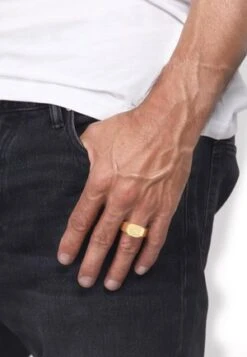 KUZZOI 2 PACK BASIC - Ring - Gold-coloured 13 KUZZOI 2 PACK BASIC - Ring - Gold-coloured -Herrenbekleidung ad58741429e04d5196393307db1b6b2f