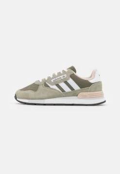 Adidas Originals TREZIOD 2 UNISEX - Sneaker Low - Olive Strata/footwear White/silver Pebble