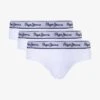 Pepe Jeans 3 PACK - Slip - White -Herrenbekleidung b07b816227cc41df83da1d1fa0f825db