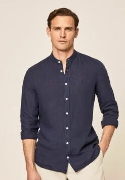 Hackett London GARMENT DYED P - Hemd - Navy -Herrenbekleidung b31bb0790a53433e92290f463a92db09