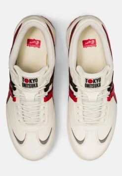 Onitsuka Tiger DELEGATION EX - Sneaker Low - Cream/classic Red -Herrenbekleidung b4334ea227934bc896bf4b899cc7f7c6