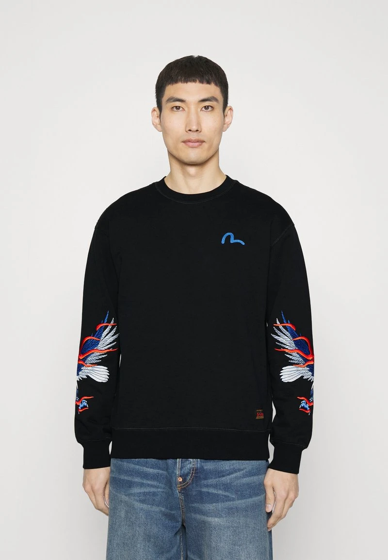 Evisu EAGLE CREWNECK - Sweatshirt - Black 3 Evisu EAGLE CREWNECK - Sweatshirt - Black