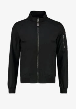 Schott KENNY - Bomberjacke - Black -Herrenbekleidung b8e363204f9a4e96a467d7caf2a90746