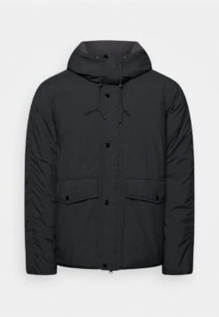 Abercrombie & Fitch CLOUD JACKET - Wintermantel - Black -Herrenbekleidung ba2b79e65c3d4757b205ecbde2f35a55