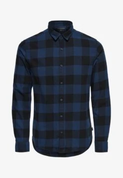 Only & Sons ONSGUDMUND LIFE - Hemd - Dark Blue, Anthracite -Herrenbekleidung bc1e53f10f584093bc38213a981b21db