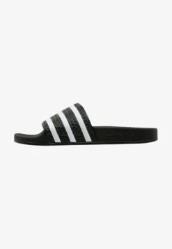 Adidas Originals ADILETTE UNISEX - Pantolette Flach - Black/white