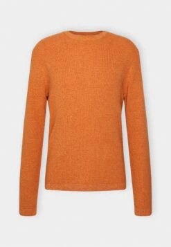 Selected Homme CREW NECK - Strickpullover - Baked Clay