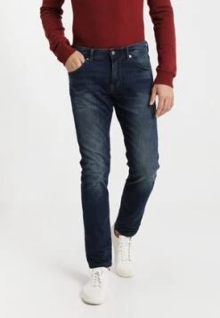 TOM TAILOR Denim PIERS - Jeans Slim Fit - Destroyed Mid Stone Grey Denim -Herrenbekleidung bdd7093d38804feebdeaa218446f337e