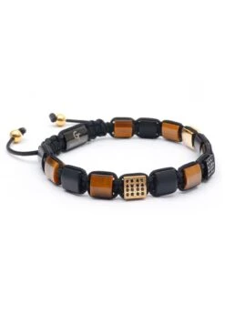 LUXURY FLAT BEAD - Armband - Brown -Herrenbekleidung bdd8c3ba6c58476a8626f14a43832108