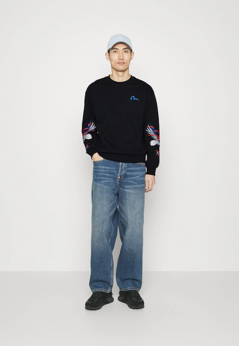 Evisu EAGLE CREWNECK - Sweatshirt - Black 4 Evisu EAGLE CREWNECK - Sweatshirt - Black – Bild 2