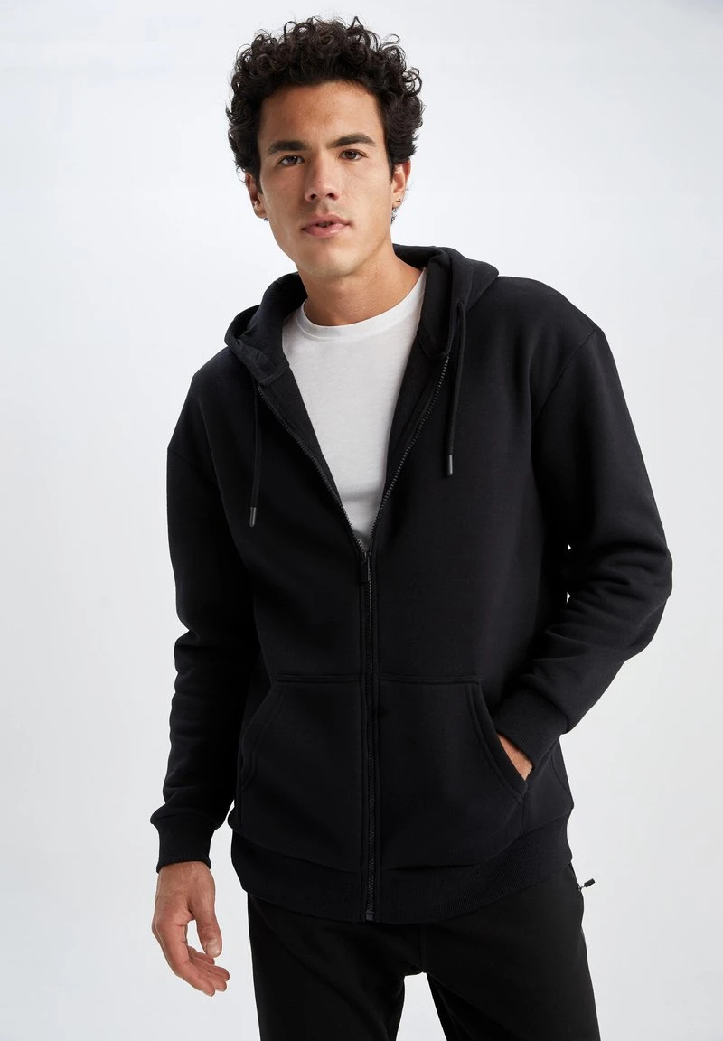 DeFacto BOXY FIT - Sweatjacke - Black 3 DeFacto BOXY FIT - Sweatjacke - Black
