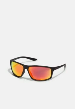 Nike Sportswear ADRENALINE UNISEX - Sonnenbrille - Matte Black/grey/red Mirror