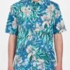 Volcom MARBLE FLORAL SS - Hemd - Aged Indigo -Herrenbekleidung c3f2164f311f4599ae47b13b620067b3
