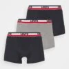 LOGO BOXER BRIEF 3 PACK - Panties - Black/grey Melange -Herrenbekleidung c680e3e978784020bcdcd31357f586bf