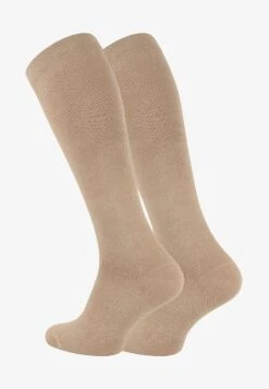 STÜTZ UND REISE MIT KOMPRESSIONSEFFEKT - Kniestrümpfe - Beige