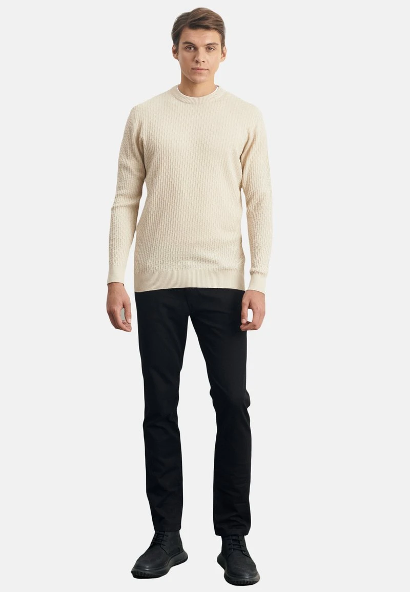 STANDARD FIT - Strickpullover - Beige 4 STANDARD FIT - Strickpullover - Beige – Bild 2