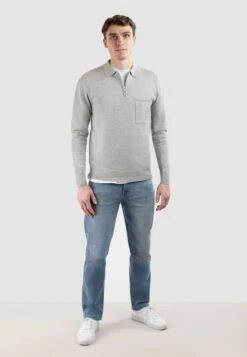 LENNOX HALF ZIP - Strickpullover - Grey -Herrenbekleidung d068f6c4492946c2908690b7631ad81f