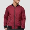 Indicode Jeans Bomberjacke - Bordeaux -Herrenbekleidung d132396ff078431ca342daa05e6f5ca9