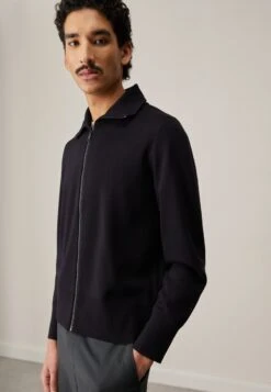 Sandro TRUCKER CARDIGAN - Strickjacke - Marine