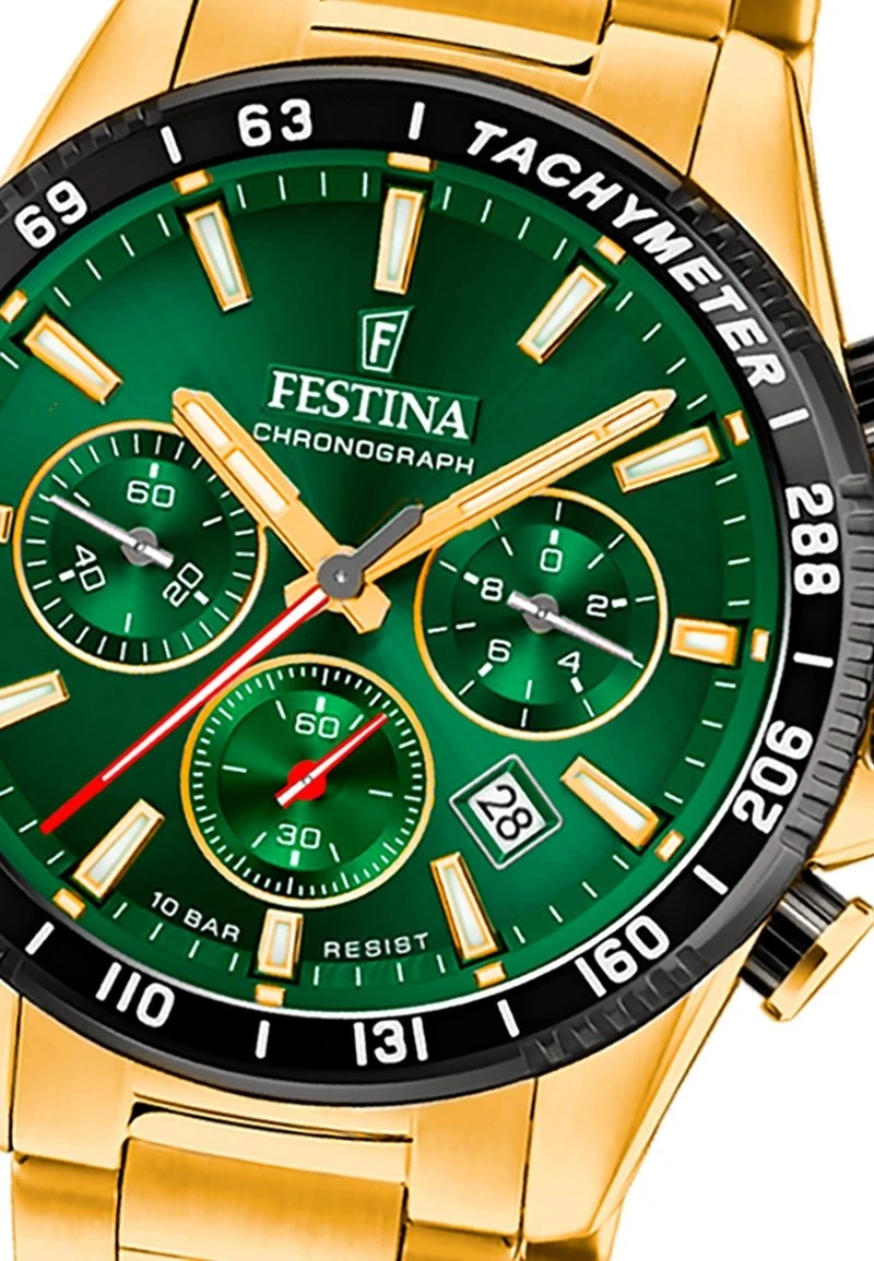 Festina MINERALGLAS - Chronograph - Goldfarben 4 Festina MINERALGLAS - Chronograph - Goldfarben – Bild 2