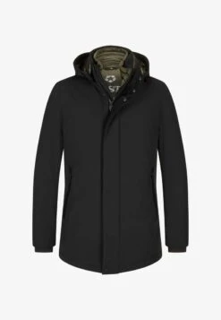 MILESTONE RIVER - Parka - Schwarz -Herrenbekleidung d3df64c3cf974f9d9468aac2a02f5363