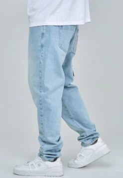 SikSilk BUTTERFLY - Jeans Straight Leg - Light Blue Wash -Herrenbekleidung d3f5277ec1fa48da99ead99bdcc4d0cd