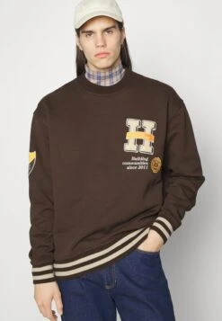LES DEUX - Sweatshirt - Coffee Brown -Herrenbekleidung d4e3deb5a75c4b50ad43c75f200eb757