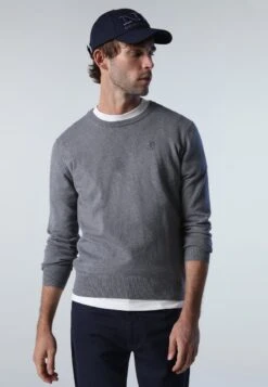 North Sails Strickpullover - Medium Grey Melange -Herrenbekleidung d5f9fdf9c46d427ca9f8250d6f7b1be9